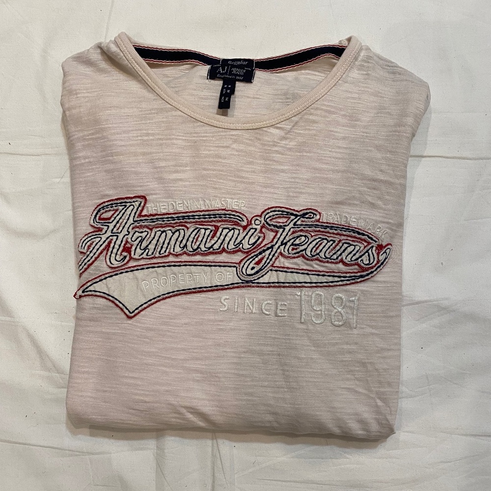 ARMANI JEANS Men’s Long Sleeve T shirt Sz M
